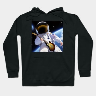 Space Astronaut in Rockband Hoodie